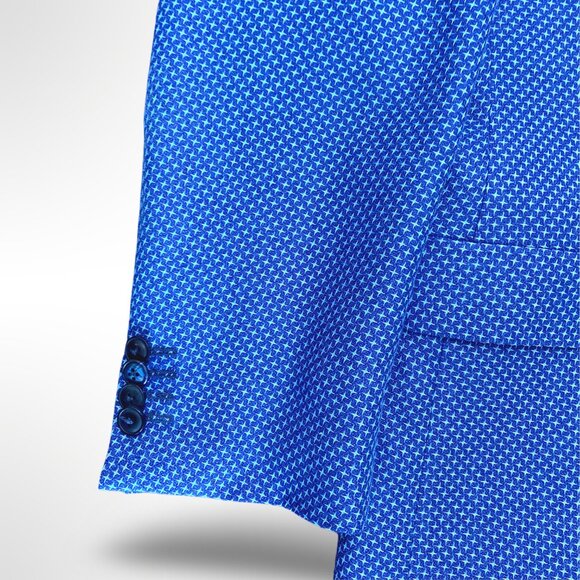 Vitale Barberis Canonico Blue Wool Sport Coat Blazer Men's Size 36 Made In Italy - Picture 4 of 12